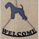 WELSH TERRIER WELCOME SIGN